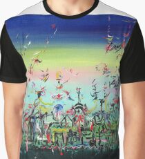 CROWDED AND LIVING Graphic T-Shirt