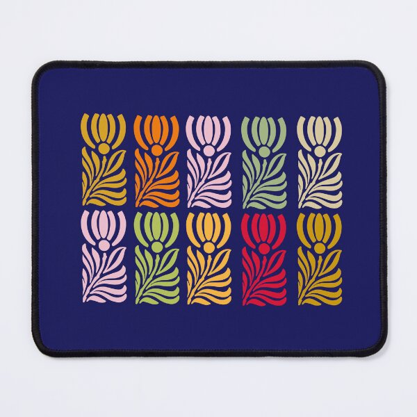Item preview, Art Deco Multicolored Tulips Stencil Flowers designed and sold by Anna Lemos.