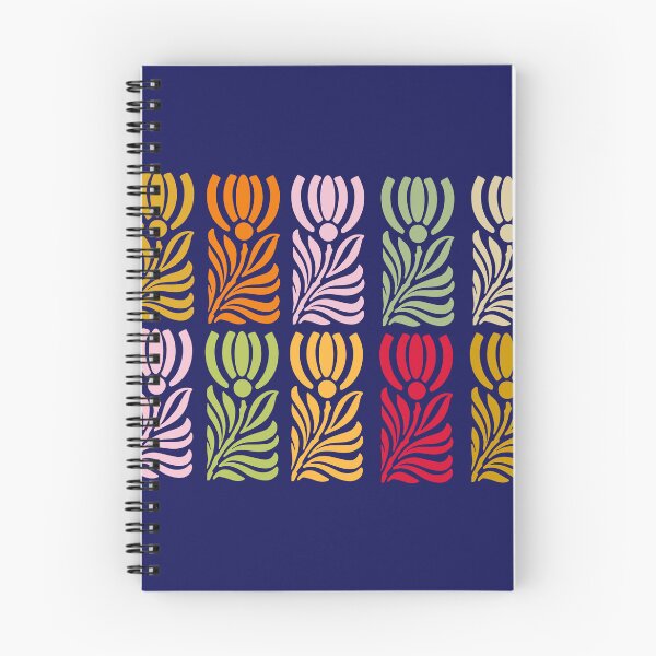 Item preview, Art Deco Multicolored Tulips Stencil Flowers  designed and sold by Anna Lemos.