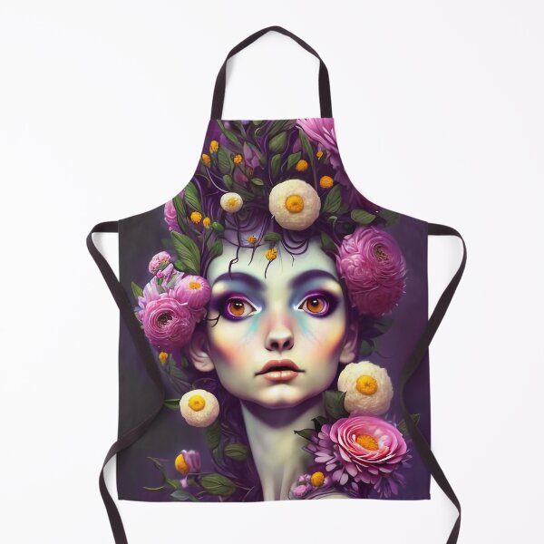 Item preview, Zyla Flowery Girl Portrait designed and sold by Kamiri.