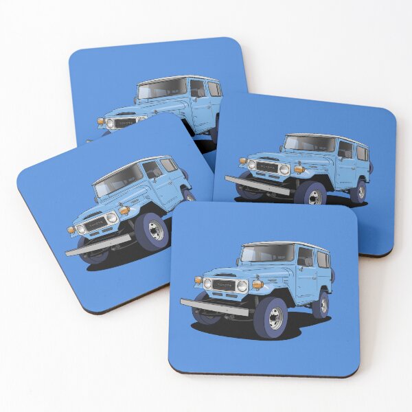Item preview, j40 Toyota Land Cruiser 4x4 truck in blue designed and sold by Webazoot Industries - Car Art.