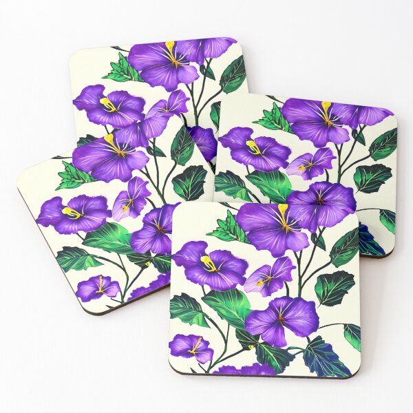 Item preview, Purple hibiscus flower designed and sold by gramizzia.