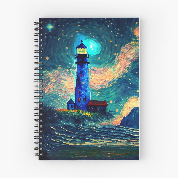 Item preview, The starry lighthouse, Lighthouse painting designed and sold by Christophe Henin.