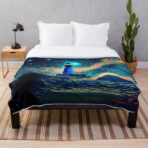 Item preview, The starry lighthouse, Lighthouse painting designed and sold by Christophe Henin.