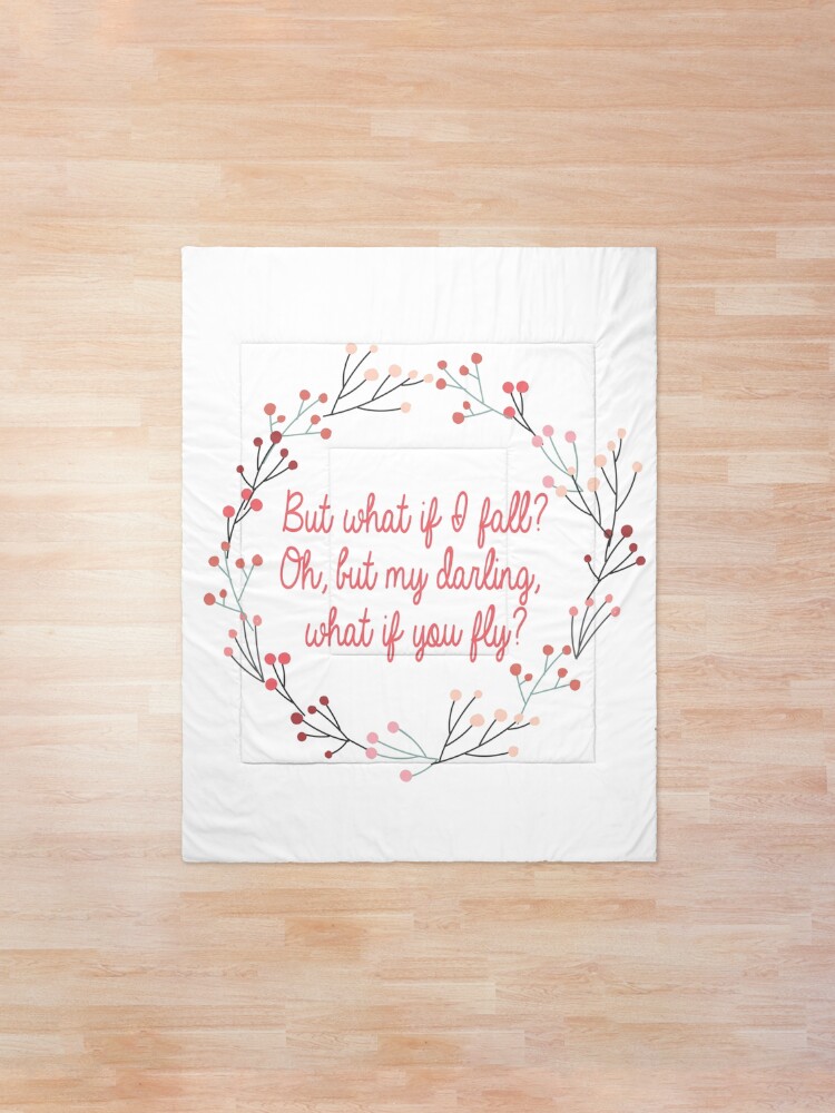 Alternate view of What if you fly | Peter Pan | Movie Quote Comforter