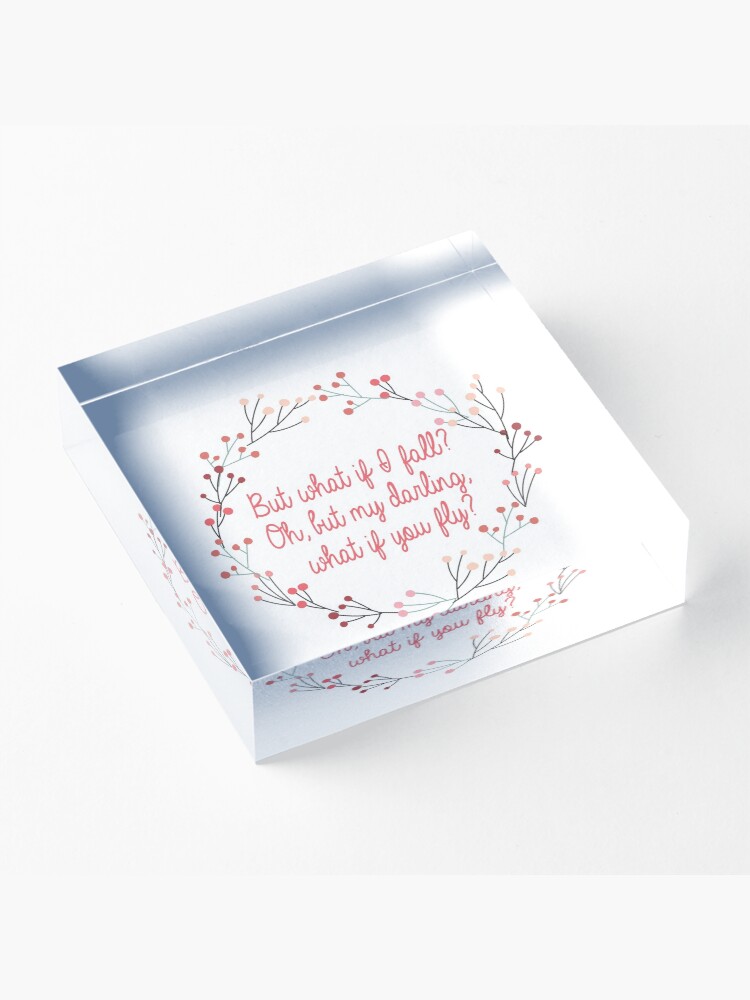 Alternate view of What if you fly | Peter Pan | Movie Quote Acrylic Block