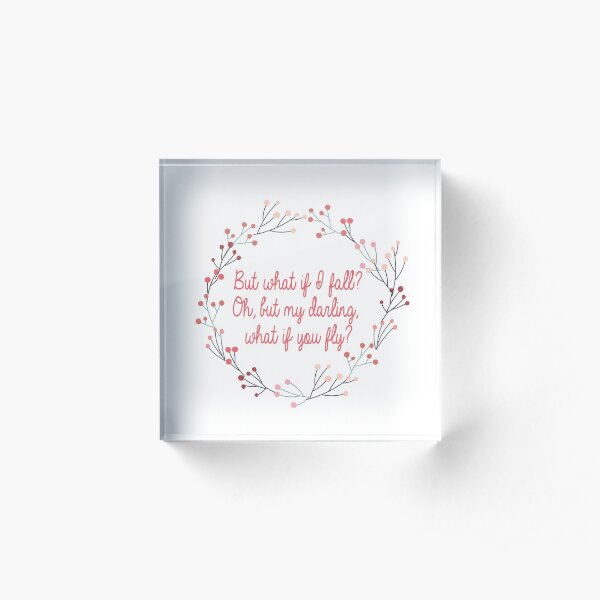 What if you fly | Peter Pan | Movie Quote Acrylic Block