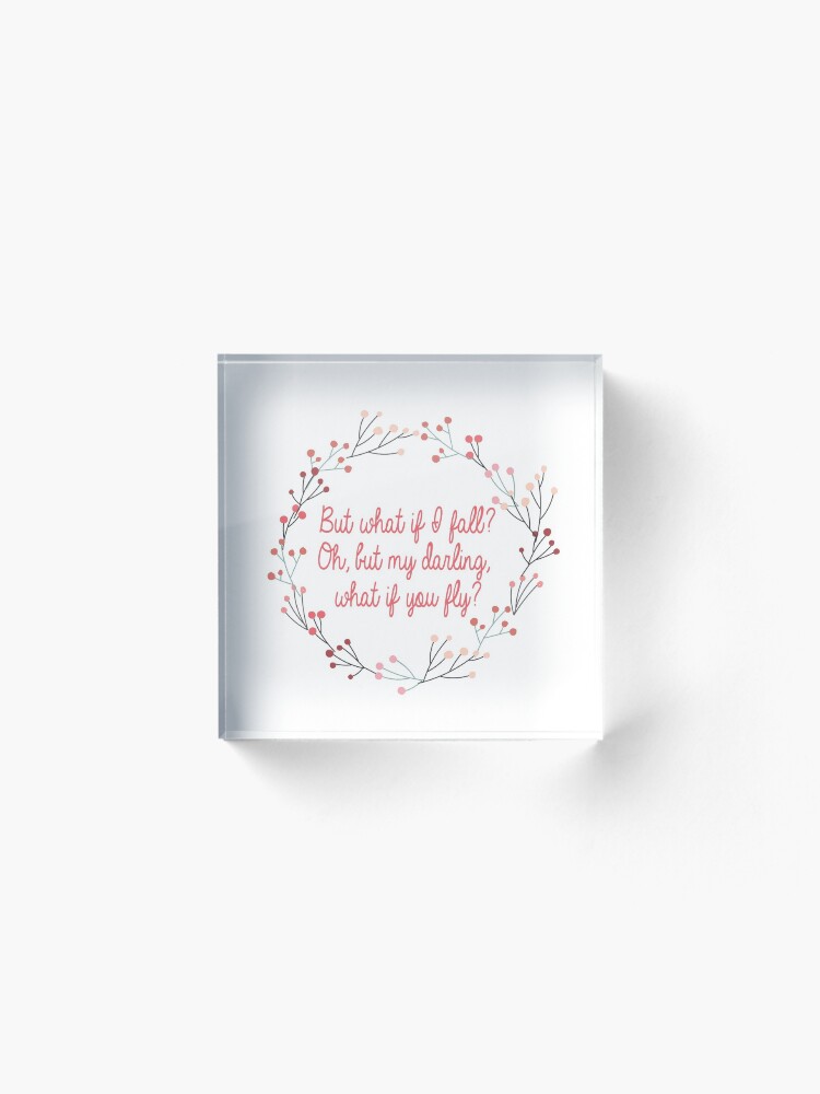 Alternate view of What if you fly | Peter Pan | Movie Quote Acrylic Block