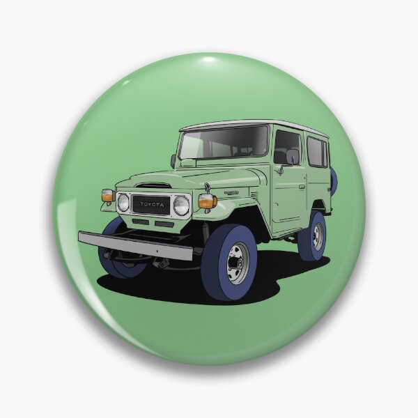 Item preview, Green Toyota Land Cruiser J40 4x4 truck designed and sold by Webazoot Industries - Car Art.