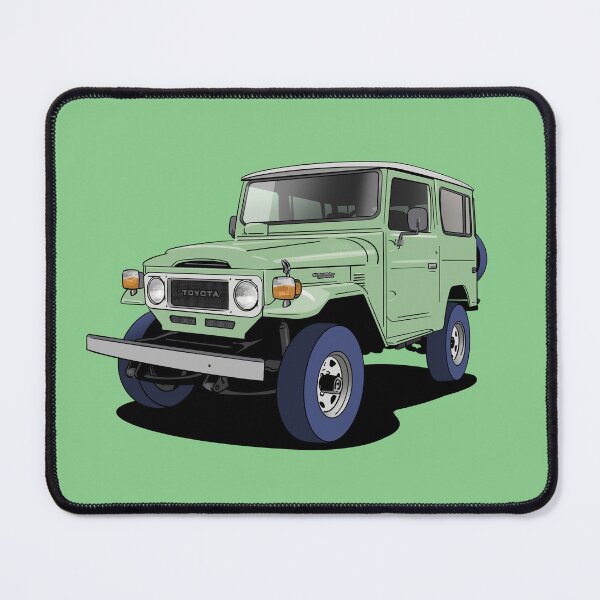 Item preview, Green Toyota Land Cruiser J40 4x4 truck designed and sold by Webazoot Industries - Car Art.