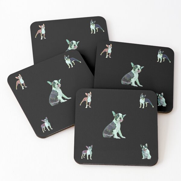 Item preview, Boston Terrier Pattern and Sticker pack - Black  designed and sold by Dude  Stuff.