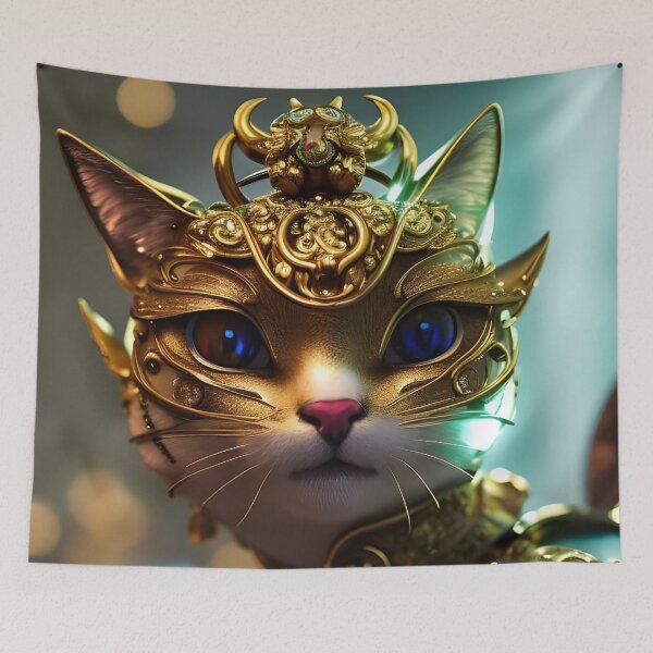 Item preview, Cats-Moms 2.0 Space cat. Royal majestic luxurious arrogant handsome rich cat looks with big blue cat eyes designed and sold by Olga Nagornaya.