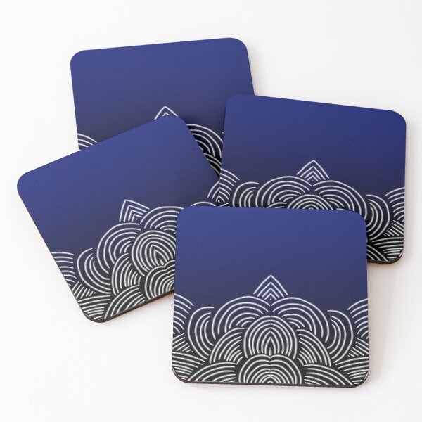 Item preview, navy blue geometric background designed and sold by yessebel.