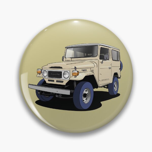 Item preview, Toyota Land Cruiser J40 4x4 truck in tan brown designed and sold by Webazoot Industries - Car Art.