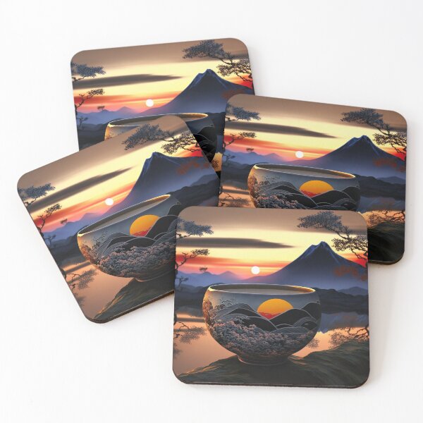 Item preview, Japanese tea Mountains  designed and sold by Makoto-Styl.