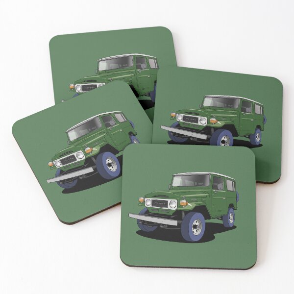 Item preview, Dark Green Toyota Land Cruiser J40 designed and sold by Webazoot Industries - Car Art.