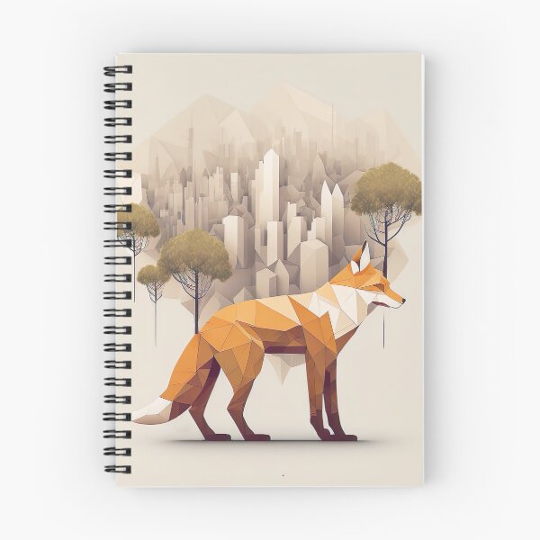 Item preview, polygonal fox with forest aesthetic designed and sold by Makoto-Styl.
