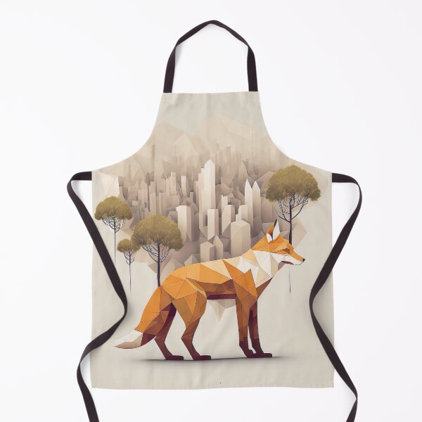Item preview, polygonal fox with forest aesthetic designed and sold by Makoto-Styl.
