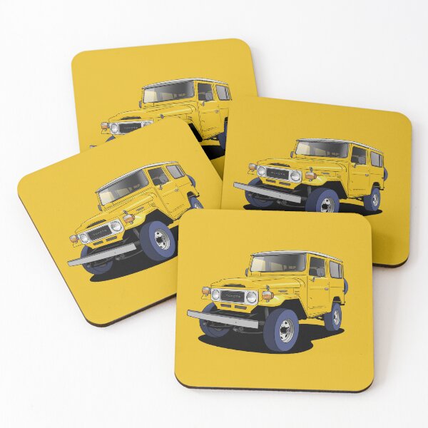 Item preview, Yellow Toyota Land Cruiser  designed and sold by Webazoot Industries - Car Art.