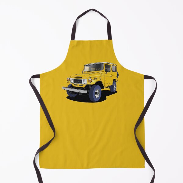 Item preview, Yellow Toyota Land Cruiser designed and sold by Webazoot Industries - Car Art.