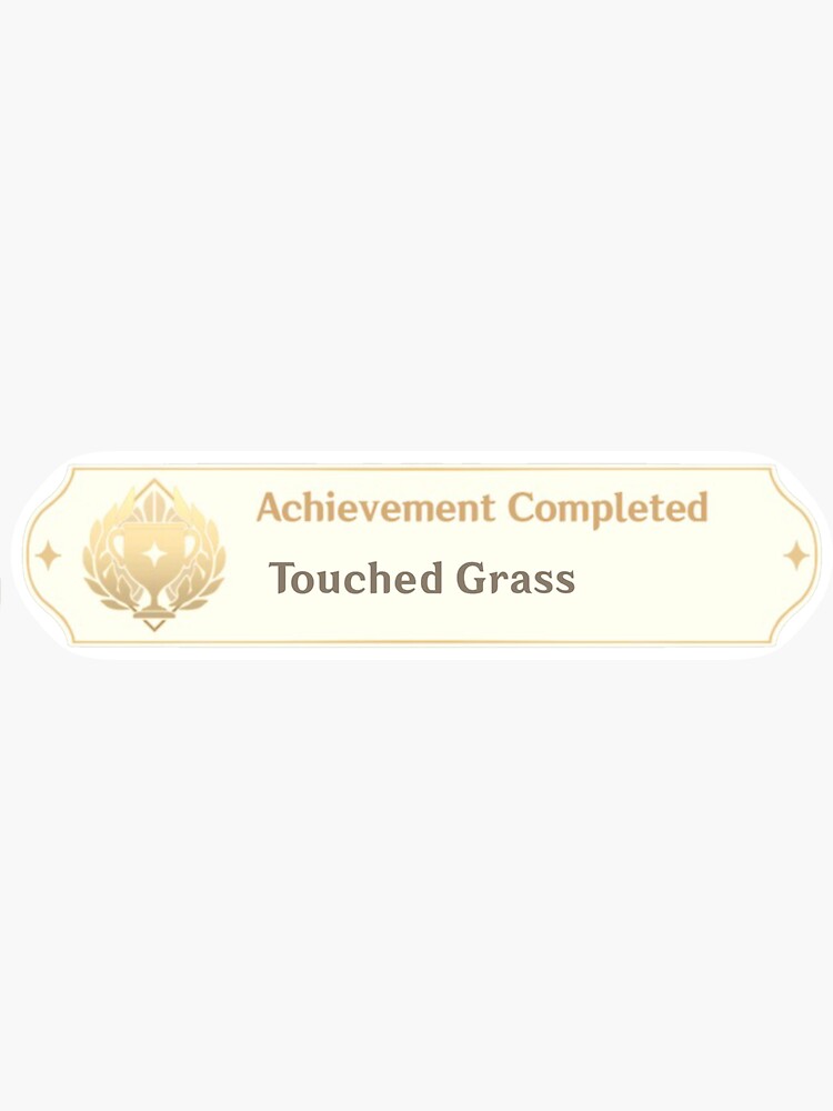 Touch grass meme but which grass are you touching? Genshin Impact