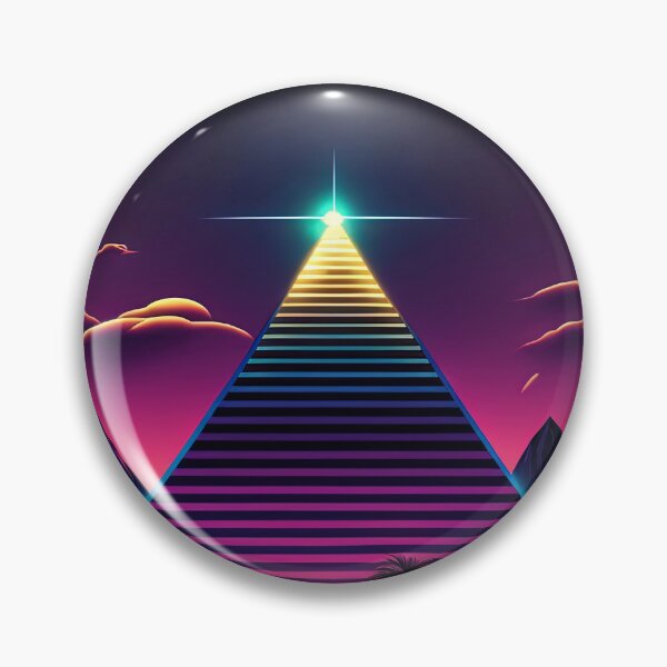 Item preview, Luminous Monolith: A Retrowave Pyramid designed and sold by Mullet Monkey.