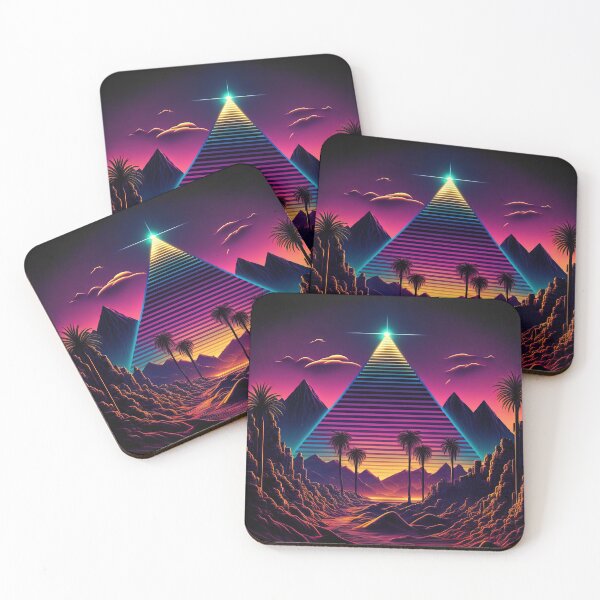 Item preview, Luminous Monolith: A Retrowave Pyramid designed and sold by Mullet Monkey.
