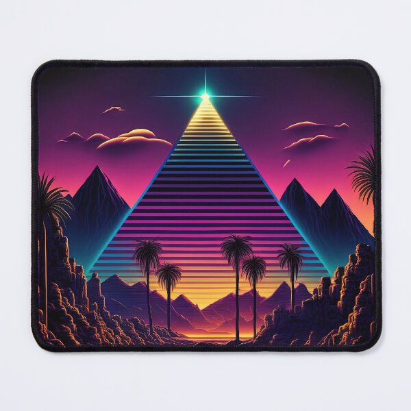 Item preview, Luminous Monolith: A Retrowave Pyramid designed and sold by Mullet Monkey.