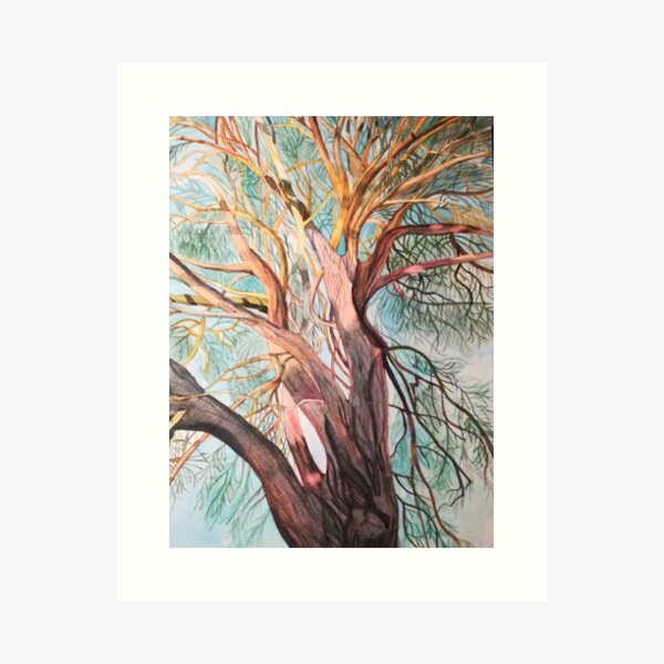 Item preview, Tree in sunshine painting  designed and sold by Esmee van Breugel.