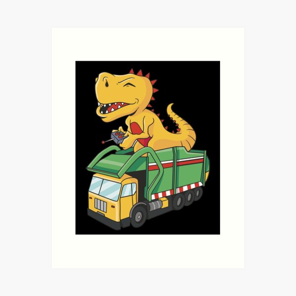 Item preview, Garbage Truck T-Rex Loving Boys and Girls T Shirt designed and sold by Hema Thilakaratne.