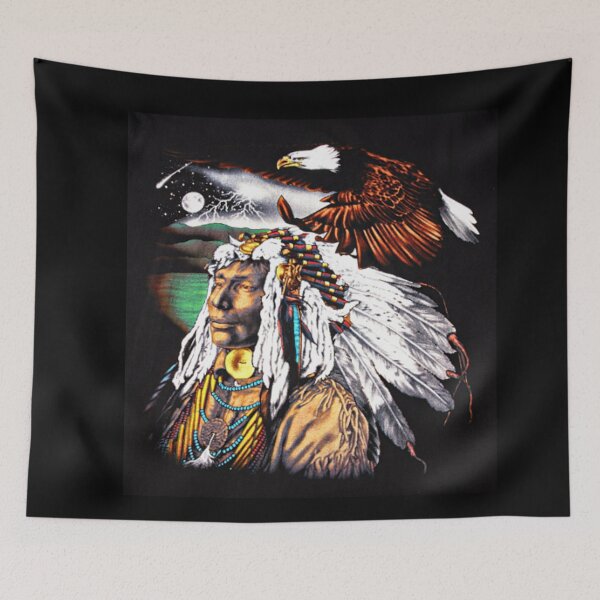 Item preview, RETRO INDIAN CHIEF EAGLE DESIGN REPLICA designed and sold by THE AMERICAN TEEVANGELIST.
