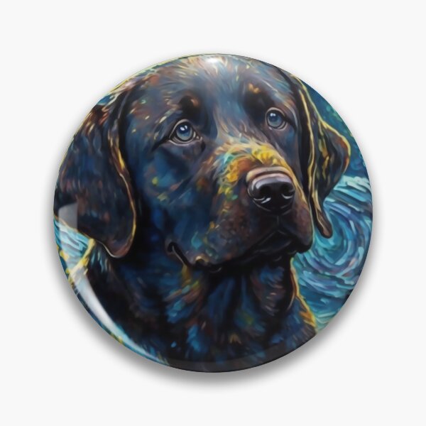 Item preview, Chocolate Labrador Starry Night, Cute Brown Lab designed and sold by Orianah.