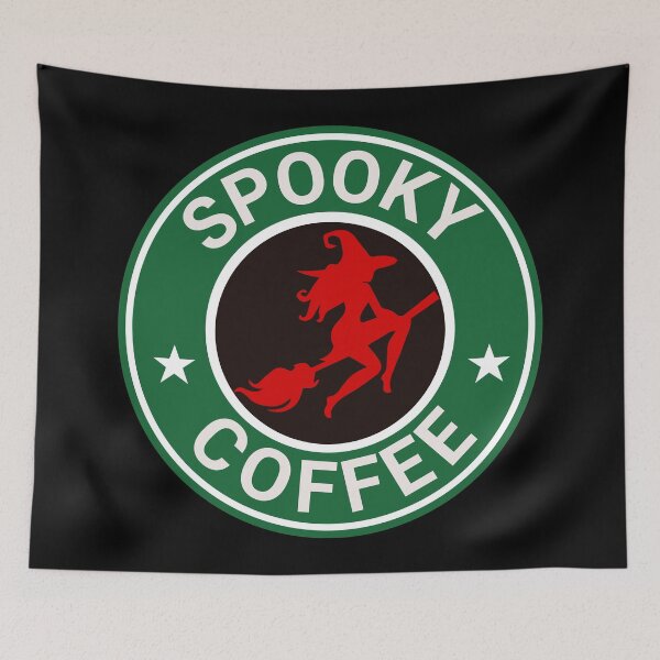 Item preview, Spooky Sexy Halloween Red Witch Coffee Shop & Bakery designed and sold by DreamSwiftly.