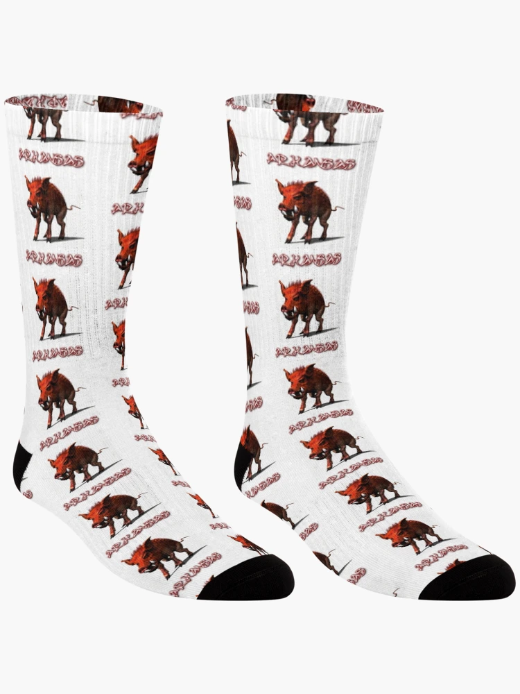 Thumbnail 3 of 5, Socks, Arkansas Razorback designed and sold by Healio2.