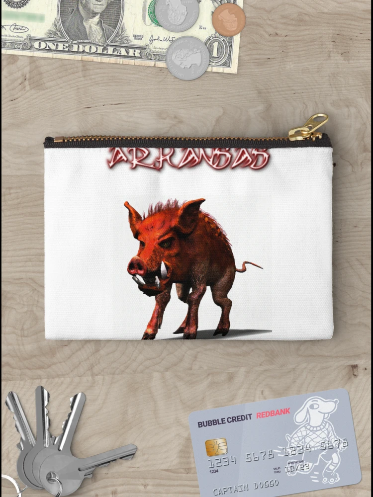 Thumbnail 3 of 4, Zipper Pouch, Arkansas Razorback designed and sold by Healio2.