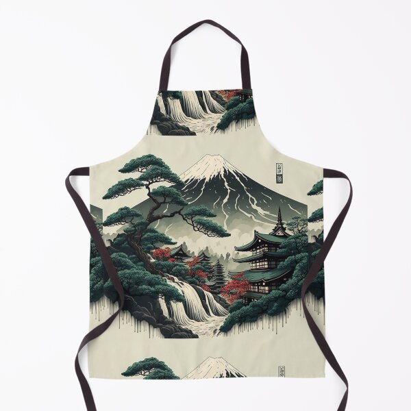 Artikelvorschau, Japanischer Old Mountain Ukiyoe-Kunstwasserfall entworfen und verkauft von Makoto-Styl.