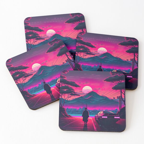 Item preview,  Synthwave Sunset art designed and sold by Makoto-Styl.