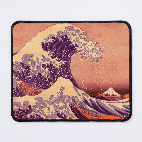 Item preview, The Great Wave - Soft Pink - Retro designed and sold by Christopher Skinner.