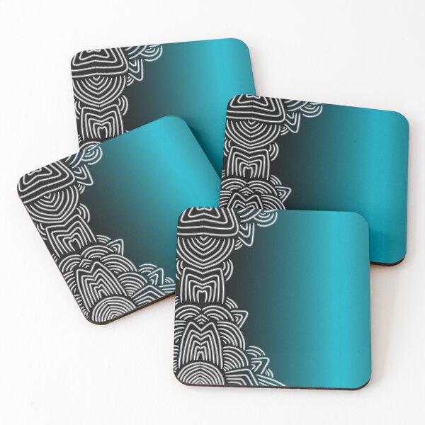 Item preview, Turquoise blue geometric background copy designed and sold by yessebel.