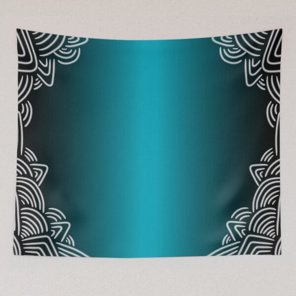 Item preview, Turquoise blue geometric background copy designed and sold by yessebel.