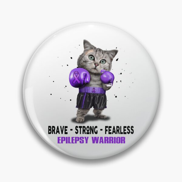 Item preview, Epilepsy Warrior - BRAVE STRONG FEARLESS designed and sold by Berriosly.