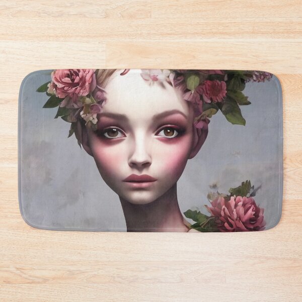Item preview, Zinnia Flowery Girl Portrait  designed and sold by Kamiri.