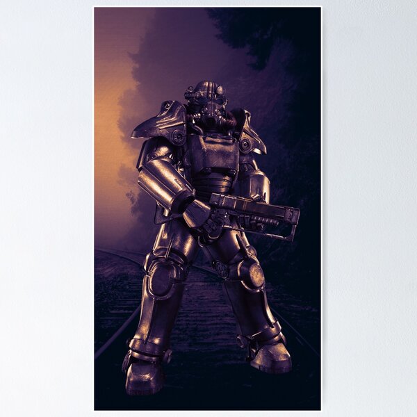 Hd Fallout 4 New Vegas Fallout 4 Power Armor Matte Finish Poster