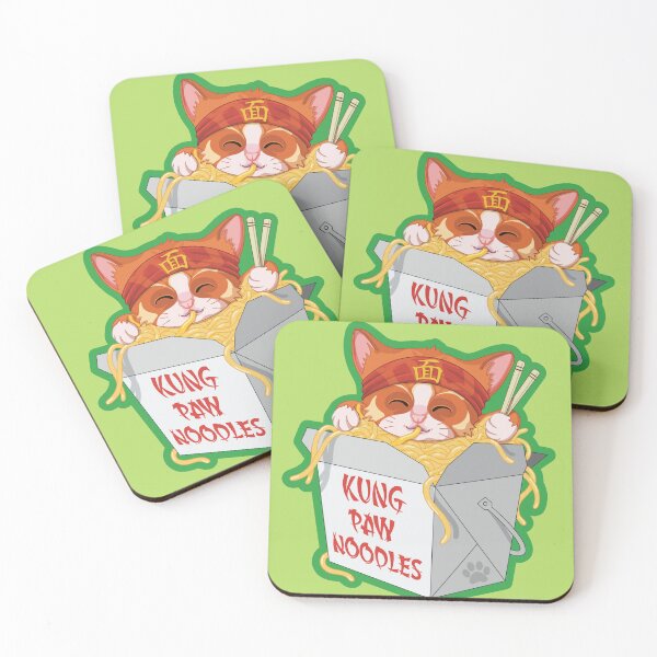 Item preview, Kung Paw Noodles Cat designed and sold by undersideland.