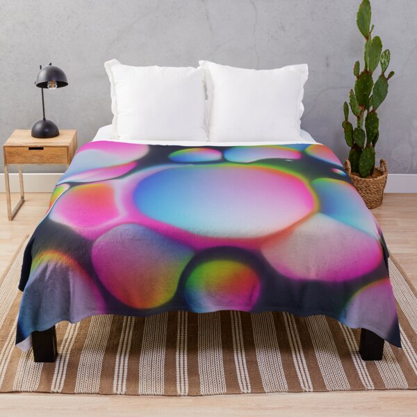 Item preview, fluid Colorful rainbow bubbles abstract designed and sold by xenxanses2.