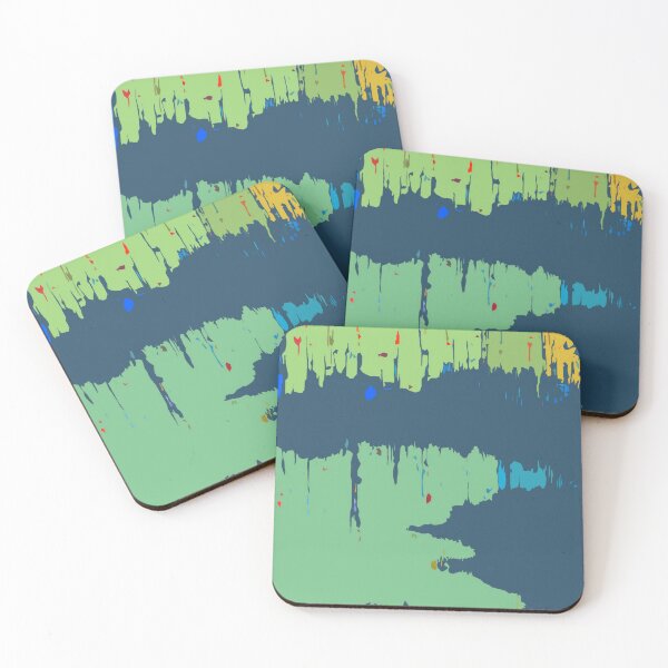 Item preview, Modern Grunge Design in Blue and Green designed and sold by Righan Wallace.