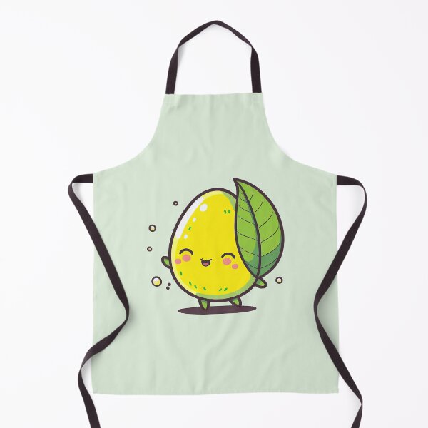 Item preview, A Cute, Happy Lemon Character Holding a Leaf that'll Brighten Your Day designed and sold by ultra-cute.