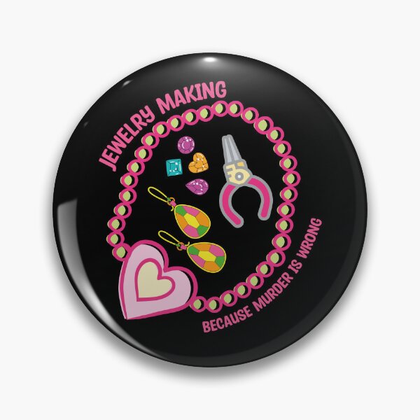 Item preview, Jewelry making because murder is wrong metalsmith bead artist jeweler tools cute gift designed and sold by MetalicBabe.