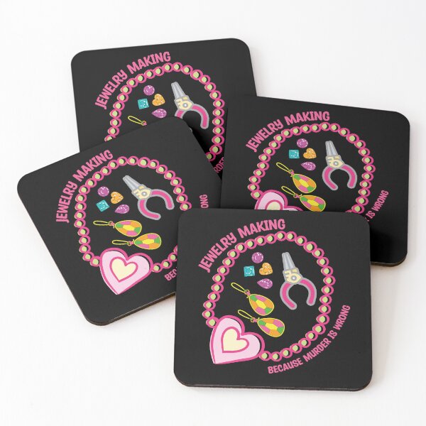Item preview, Jewelry making because murder is wrong metalsmith bead artist jeweler tools cute gift designed and sold by MetalicBabe.