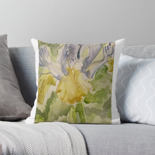 Hybrid Dutch Iris Throw Pillow